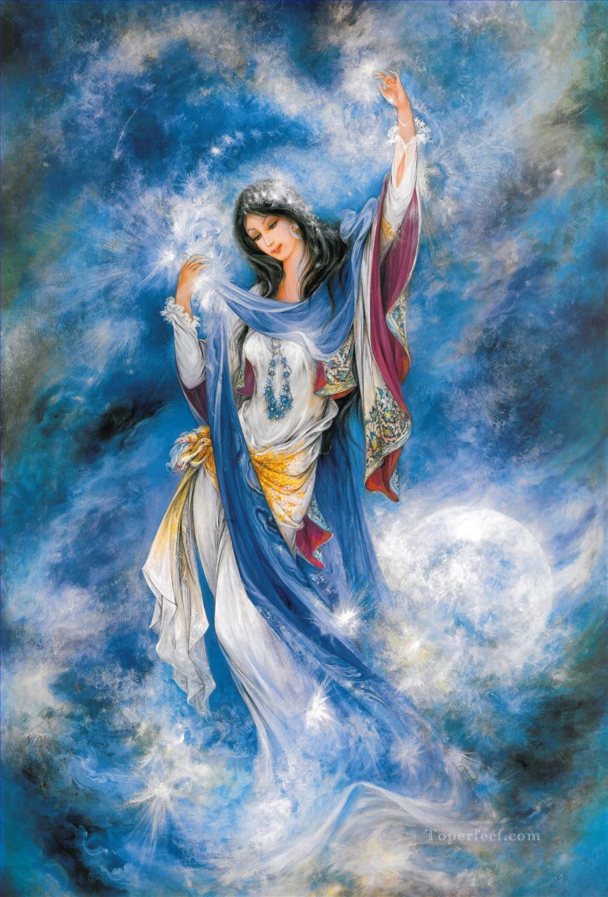 Estrella de la manana Persian Miniatures Fairy Tales Oil Paintings